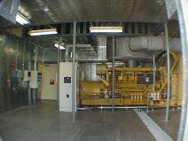 2000 kW sound attenuated Caterpillar engine generator system- designed, built, and installed by North American Power & Controls, Inc.